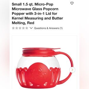 Micro Pop microwave glass popcorn 🍿